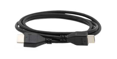 HDMI cable connector roll on transparent background (PNG File)