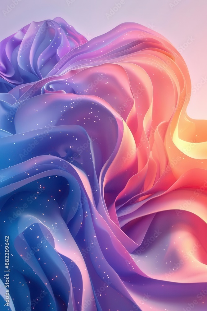 Poster 3d abstract shape background modern design