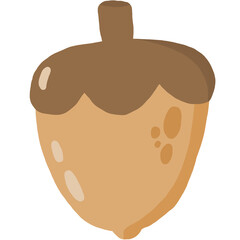 cute acorn cartoon © crazymaymay
