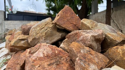 abstract, architecture, arrangement, backdrop, background, black, block, boulder, brown, building, closeup, cobblestone, construction, design, detail, dirty, garden, granite, gravel, gray, grunge, har
