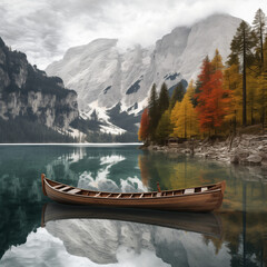 boat on the lake