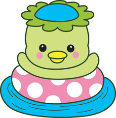 Kawaii japanese mythology Kappa sticker cute.
Cute kappa mascot ghost japanese.