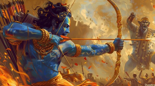 happy Dussehra. Ravan Dussehra is a major Hindu festival celebrated at the end of Navratri