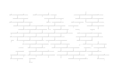 Brick wall transparent template, texture isolated. Seam pattern. For location on any image or background. Png illustration