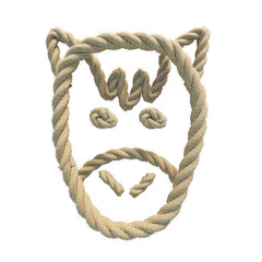 horse rope cut out isolate transparent background