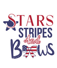 Stars stripes and bows