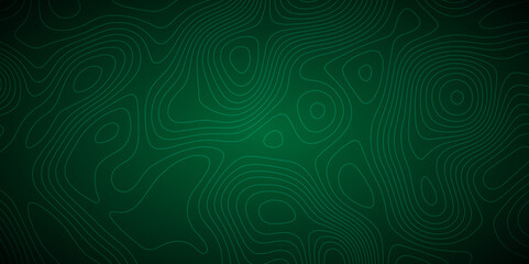 Abstract background wavy topographic line contour geography map. Seamless pattern and banner design. Modern and dynamic feel to topographic mapping vector illustration.