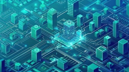 Digital Cityscape: A Futuristic Vision of Urban Development