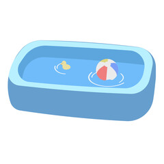 ビニールプールのイラスト