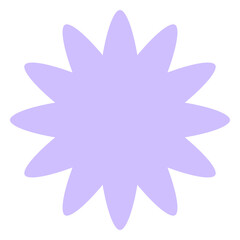 Obraz premium Flower shape. Suitable for design decoration, infographic, pattern, apparel, stationery, and more.