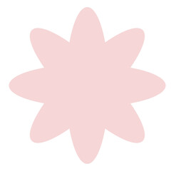 Flower shape. Suitable for design decoration, infographic, pattern, apparel, stationery, and more.
