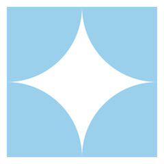 Obraz premium Icon of sparkle frame geometric shape. Suitable for design decoration, scrapbook, lanyard, cut out and more