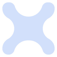 Icon of splash geometric shape. Suitable for design decoration, scrapbook, lanyard, cut out and more