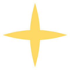 Obraz premium Icon of sparkle geometric shape. Suitable for design decoration, scrapbook, lanyard, cut out and more