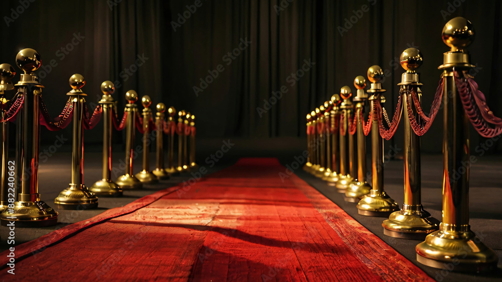 Poster empty red carpet vertical background