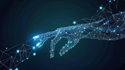 Digital Hand Reaching Out