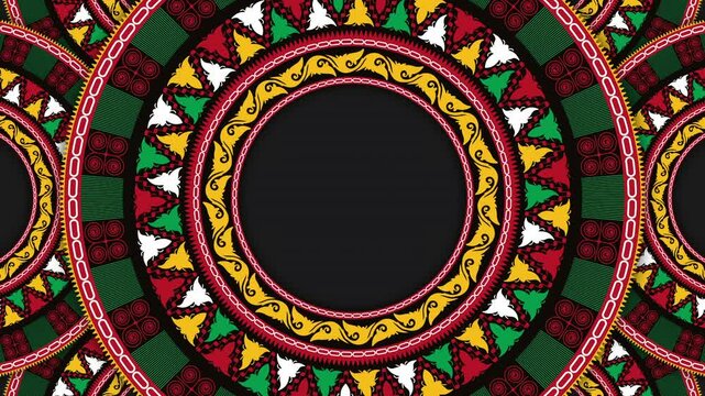 Ethnic vintage Looping animation background