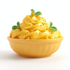 Mashed potatoes recipe, creamy and buttery with tips for perfect texture. Single Object on white background