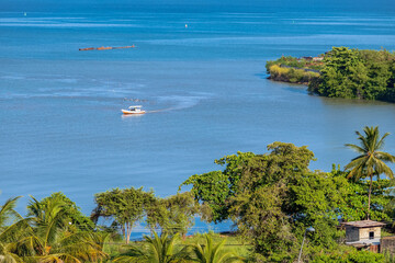 Fishing boat, birds following