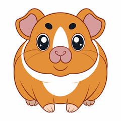 Adorable Guinea Pigs Cartoon Vector Clipart & Line Art Designs.