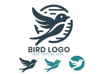 Bird logo design template vector file