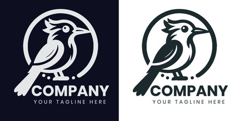 Bird logo design template vector file
