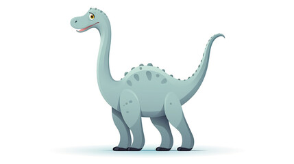 Dinosaur argentinosaurus on a white background