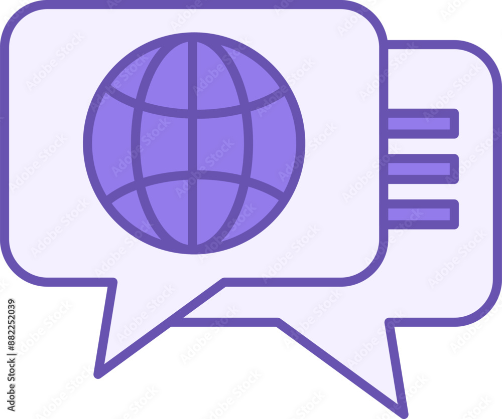 Poster colored language icon. translation vector icon. studying of foreign language. education and school c