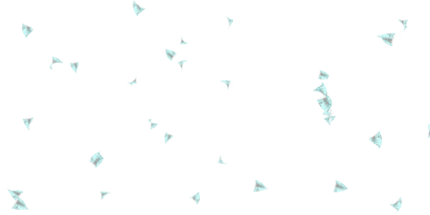 50 Indian rupee notes bundle flying in different angles and orientations isolated on black background