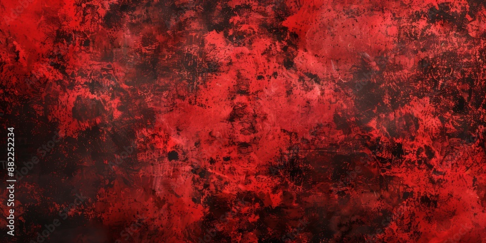 Poster High-resolution abstract red grunge texture background suitable for various artistic and design purposes.