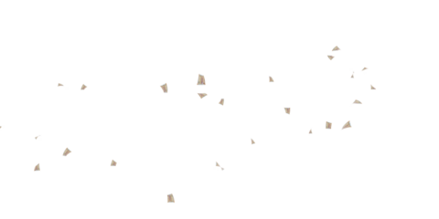 200 Indian rupee notes bundle flying in different angles and orientations isolated on black background