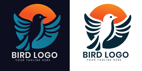 Bird logo design template vector file