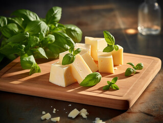 cheese and basil