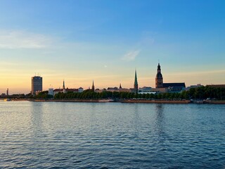 Obraz premium Panoramic view of the old town of Riga, Latvia