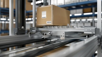 Conveyor Belt System in a Warehouse