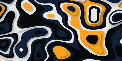 Abstract 3d background vector illustration. Paper cut shapes. Papercut abstract gradient background. 3d art vector cutout.