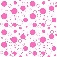 seamless pattern pink with small circles