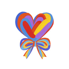 abstract flower logo pride month