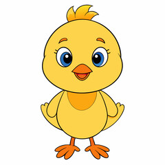 Chicken Vector Illustration, hean Vector Art, rooster Silhouette, cartoon chicken with sign Character