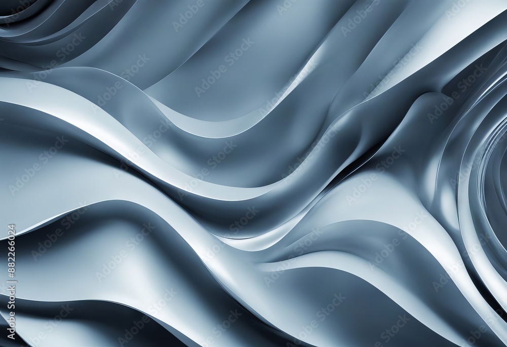 Poster gray soft banner unobtrusive abstract background blue flow design artistic wave steel curve light co