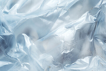 Obraz premium Processed collage of transparent cellophane plastic foil texture. Background for banner, backdrop