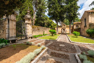 Fototapeta premium The marvelous Certosa di Padula, monastic complex and Unesco world heritage site in the province of Salerno, Campania, Italy.