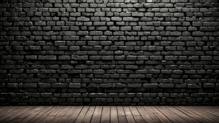 Rough Dark grungy brick wall texture background