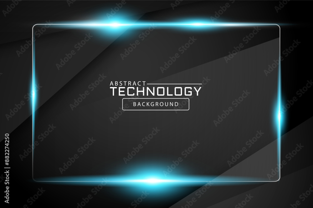 Aufkleber black 3d vector hexagonal technology abstract background. abstract modern technology