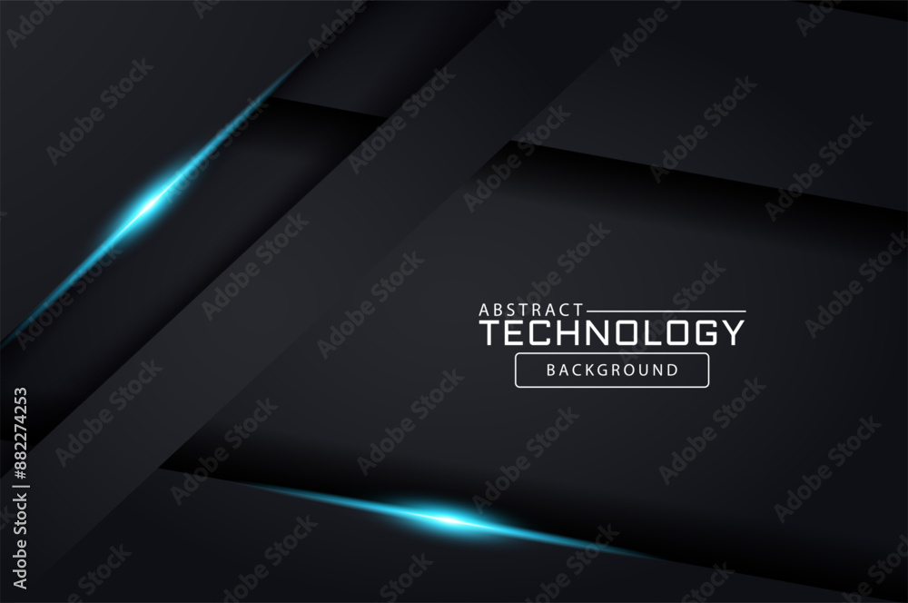 Poster black 3d vector hexagonal technology abstract background. abstract modern technology