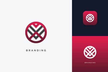 M Letter Trademark Brand Logo