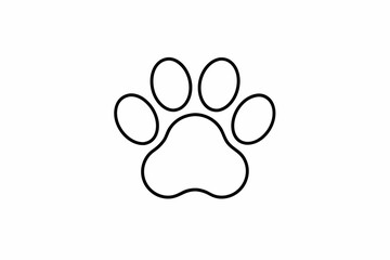 paw logo icon vector illustration