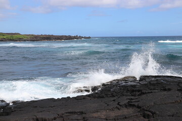 waves on the beach