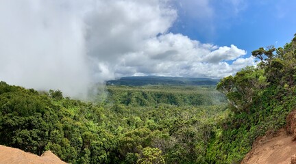 clouds over the mountains