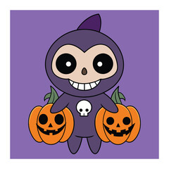 Halloween Background Vector Art Illustration